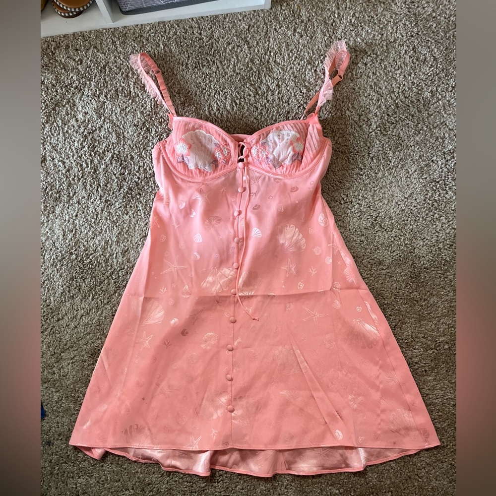 For Love and Lemons Seashell Slip Dress size XS WORN ONCE! - Picture 9 of 10